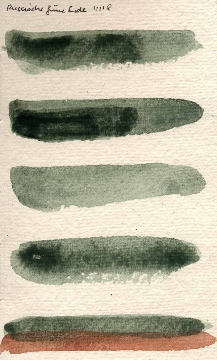Kremer akvarel - ruská zelená země (plast, 3 x 1,8 x 1 cm)